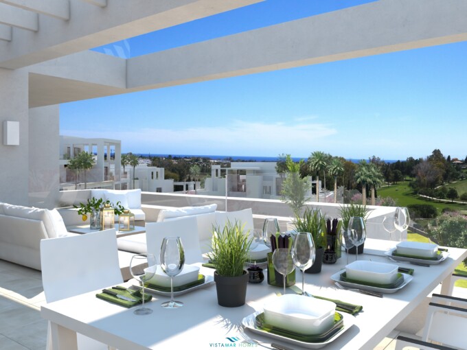 Contemporary apartments in Las Terrazas de Atalaya between Marbella and Estepona